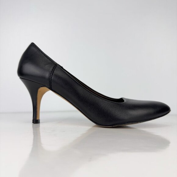 FILIPPA K Classic Leather Pointed Toes‎ EUC Designer Black Stilettos Pumps sz 38 - Picture 3 of 13